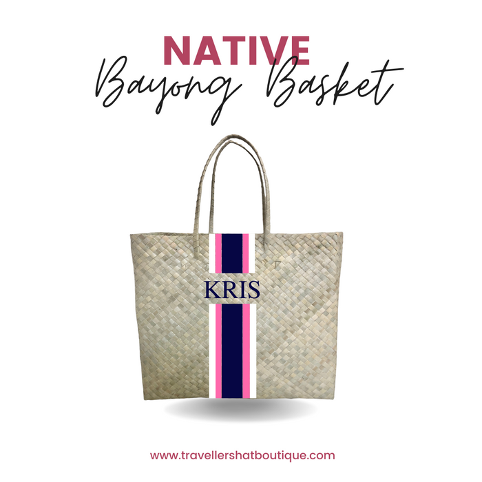 Native Bayong Basket - Travellers Hat Boutique