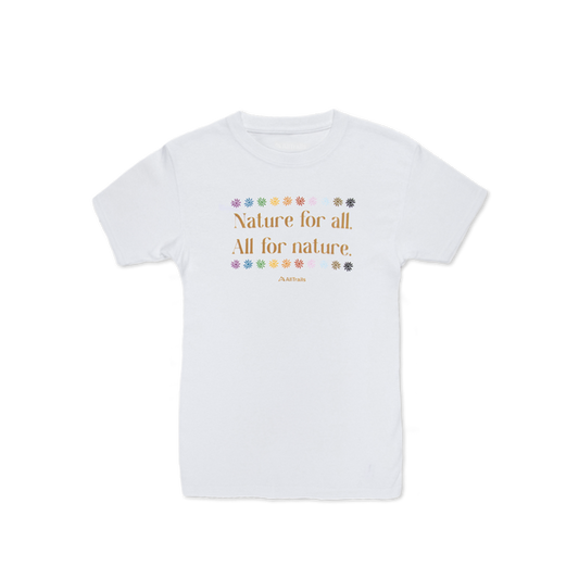 Nature for All Kids Tee - White Kids Rush Order Tees