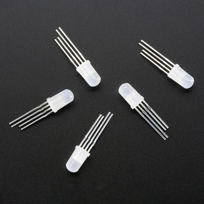 NeoPixel Diffused 5mm Through-Hole LED - 5 Pack by Adafruit - The Pi Hut