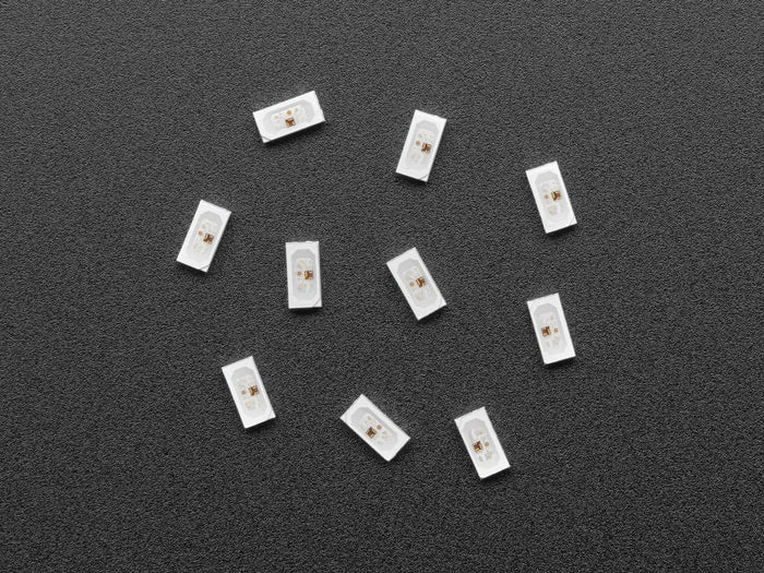 NeoPixel Side-Light RGB LED w/ Integrated Driver Chip - 10-pack (SK6812B 4020) by The Pi Hut - The Pi Hut