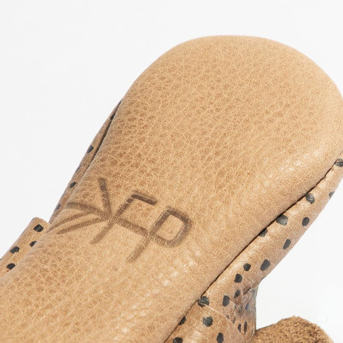 Newborn Almond Speckles Knotted Bow Mocc Knotted Bow Mocc Newborn
