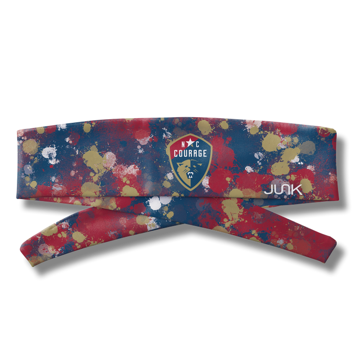 North Carolina Courage: Splatter Flex Tie Headband - View 3