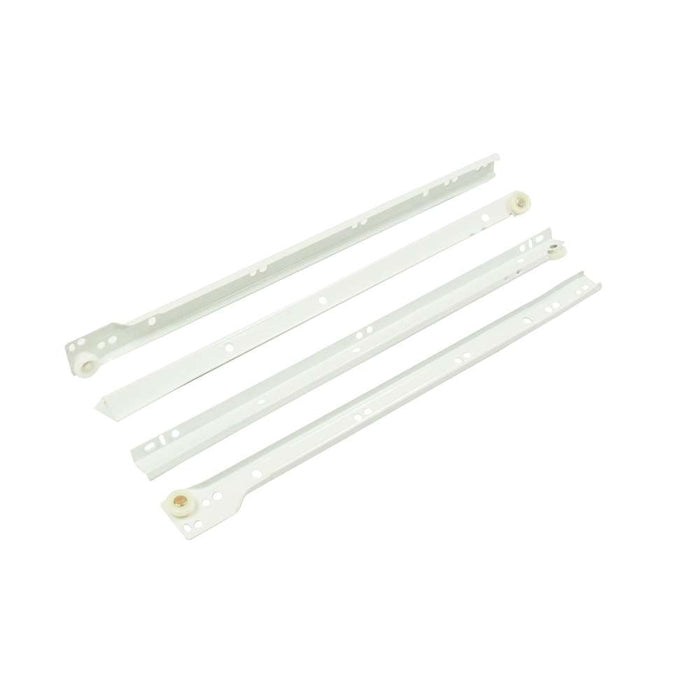 Nova Self Closing Drawer Slide 350mm White