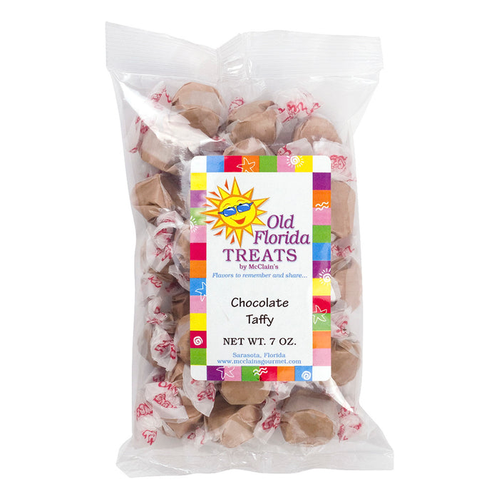 Old Florida Treats Chocolate Taffy Candy - 12 Count Bags