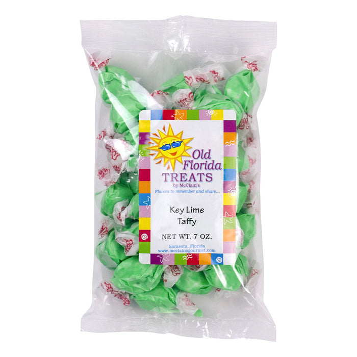 Old Florida Treats Key Lime Taffy Candy Bags - 12 Count