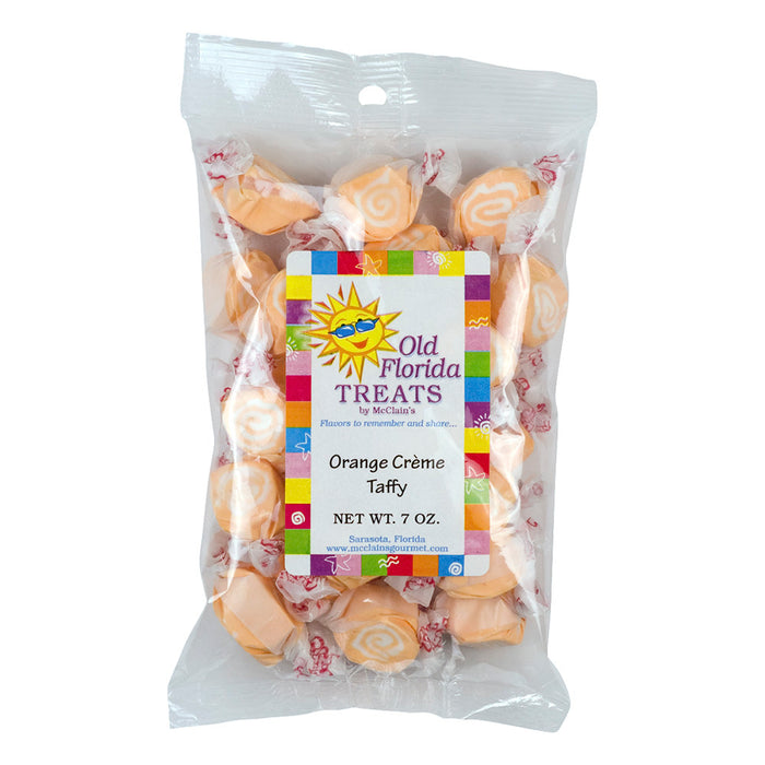 Old Florida Treats Orange Creme Candy Taffy - 12 Count Bags