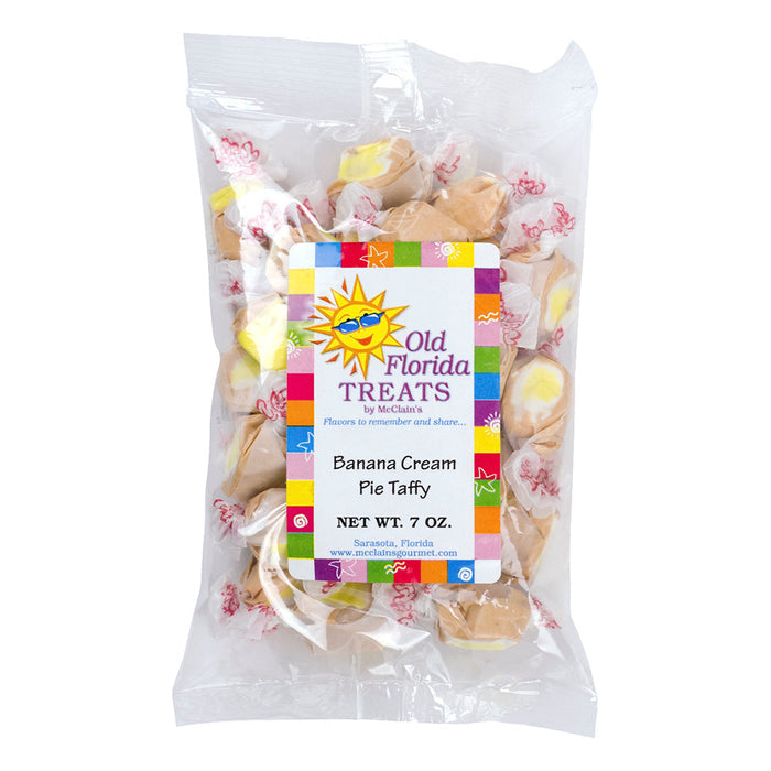Old Florida Treats Taffy Candy Banana Cream Pie Flavor - 12 Count Bags