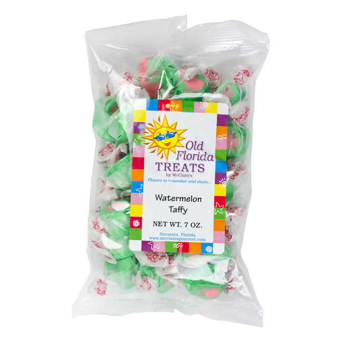 Old Florida Treats Watermelon Taffy Candy Bags - 12 Count