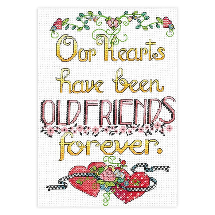Old Friends Forever Counted Cross Stitch Kit