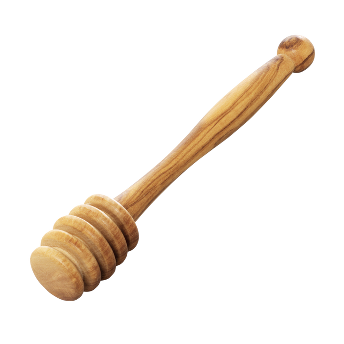 wooden honey spoon with a transparent background