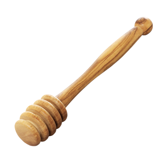 wooden honey spoon with a transparent background