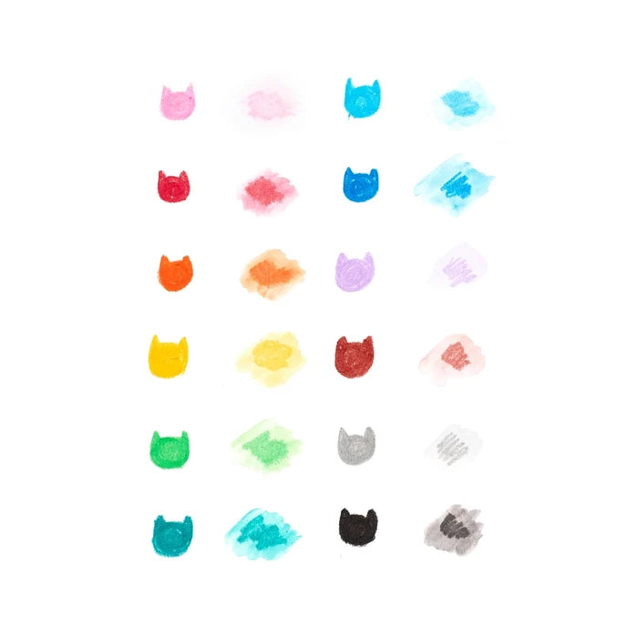 Ooly Cat Parade: Twist-Up Watercolor Gel Crayons (Set of 12)