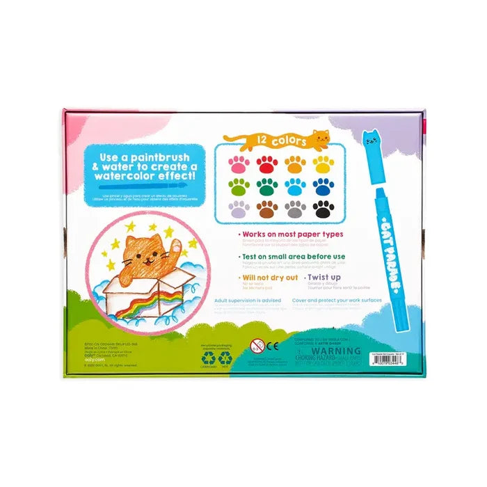 Ooly Cat Parade: Twist-Up Watercolor Gel Crayons (Set of 12)