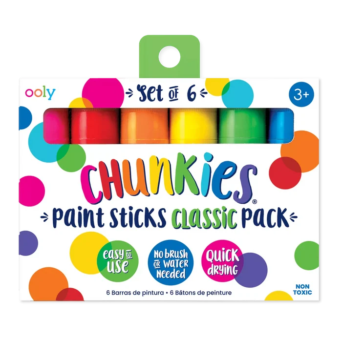 Ooly Chunkies: Paint Sticks Classic Pack (Set of 6)