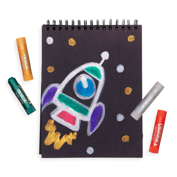 Ooly Chunkies: Paint Sticks Metallic Pack (Set of 6)