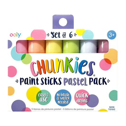 Ooly Chunkies: Paint Sticks Pastel Pack (Set of 6)
