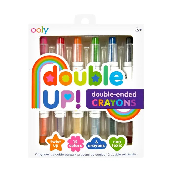 Ooly Double Up!: Double-Ended Crayons (Set of 6/12 Colors)