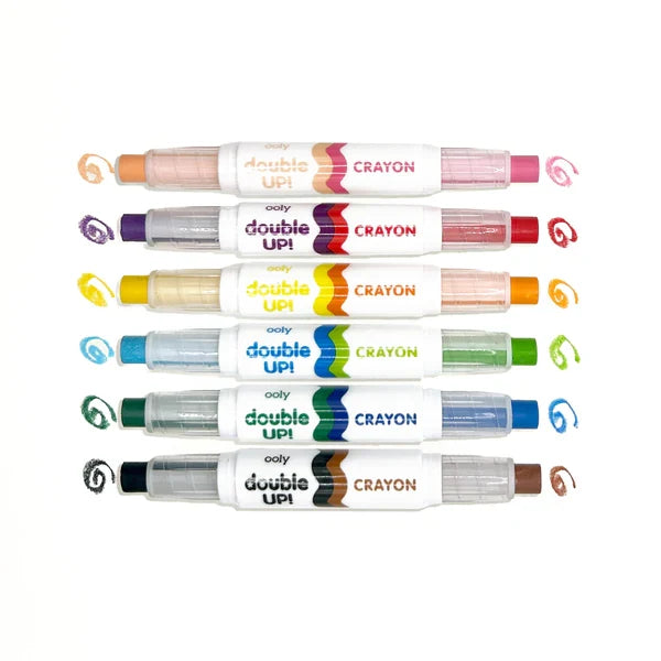 Ooly Double Up!: Double-Ended Crayons (Set of 6/12 Colors)