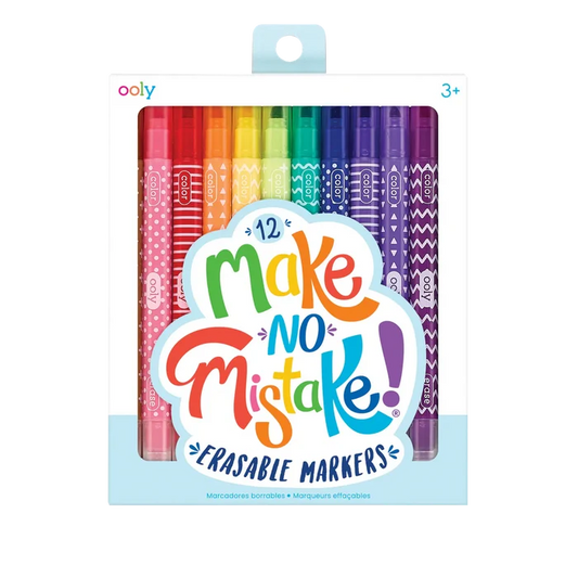 Ooly Make No Mistake!: Erasable Markers (Set of 12)