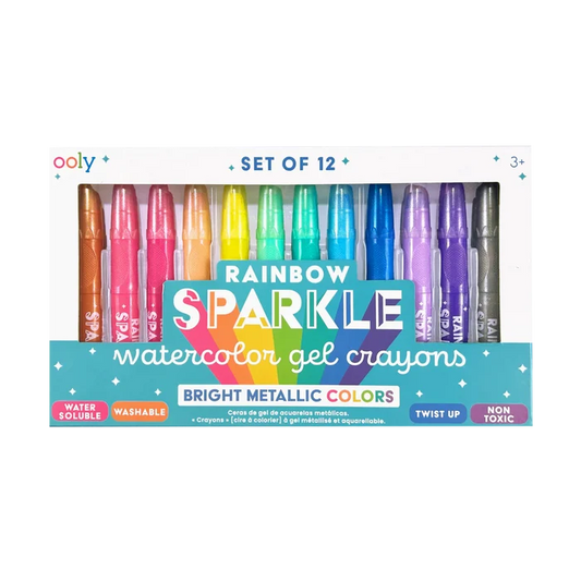 Ooly Rainbow Sparkle: Watercolor Gel Crayons (Set of 12)