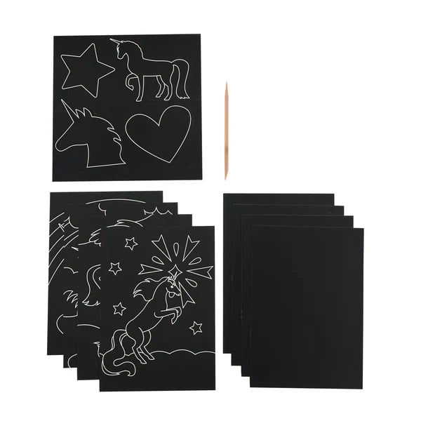 Ooly Scratch & Scribble: Magical Unicorns Scratch Art Kit