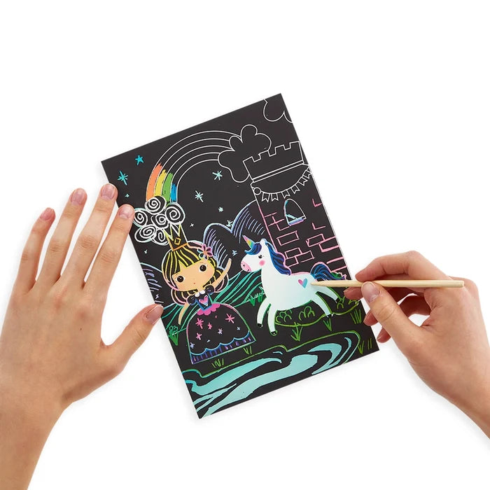 Ooly Scratch & Scribble: Princess Garden Scratch Art Kit
