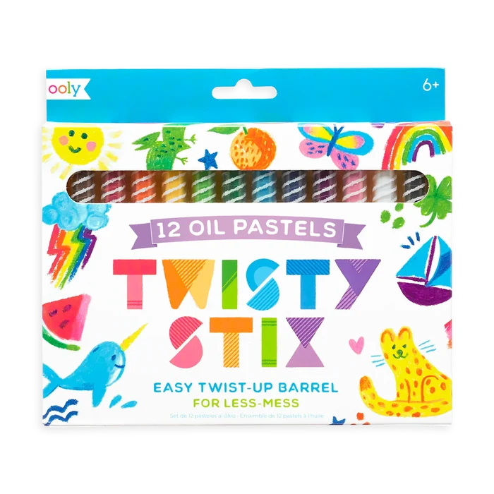 Ooly Twisty Stix: Oil Pastels (Set of 12)