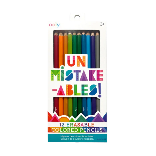 Ooly Un-Mistake-ables: Erasable Colored Pencils (Set of 12)