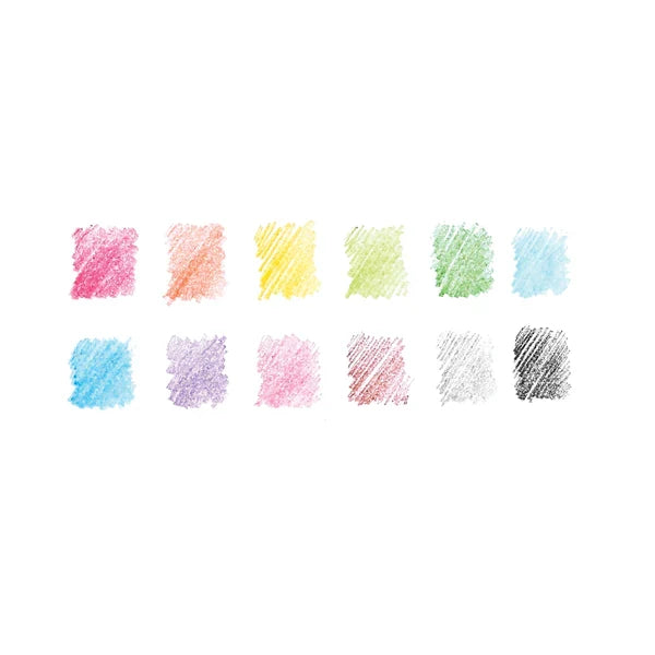 Ooly Un-Mistake-ables: Erasable Colored Pencils (Set of 12)