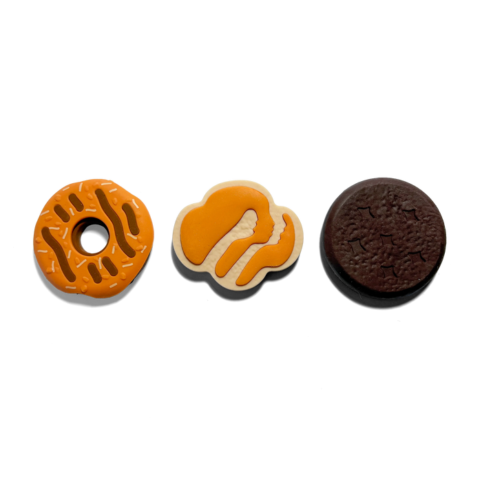 3 OOLY x Girl Scouts Cookie Scented Erasers including Thin Mints®, Coconut Caramel, and Trefoils®