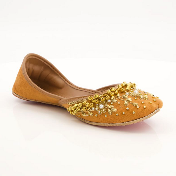Orange Fancy Khussa for women