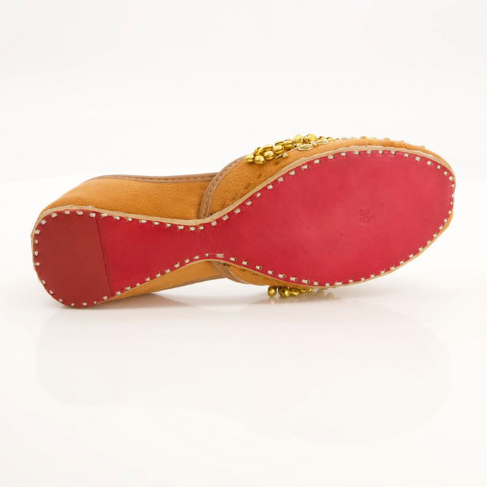 Orange Fancy Khussa for women