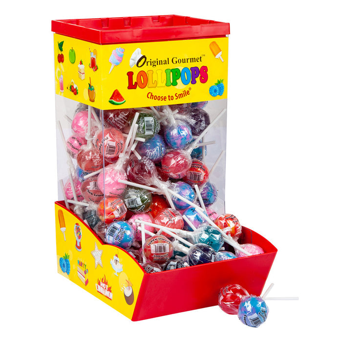 Original Gourmet Lollipop Candy Counter Display - 120 Count