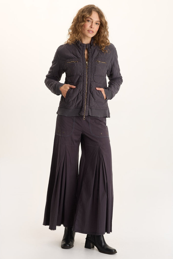 XCVI Osment Plush Quilted 4-Pocket Bomber Jacket
