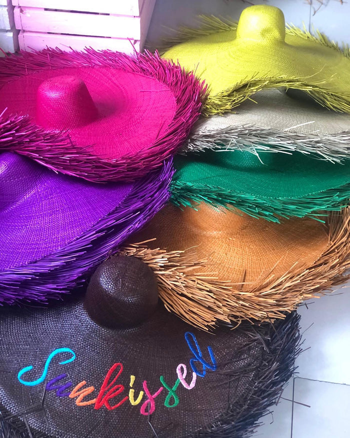 Oversized Fringe Hat - CUSTOMIZE ME