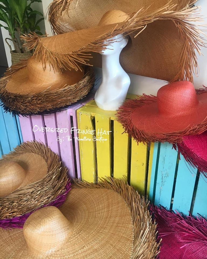 Oversized Fringe Hat - Travellers Hat Boutique