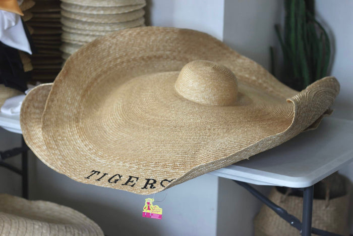 Oversized Wheat  Straw Hat - Travellers Hat Boutique