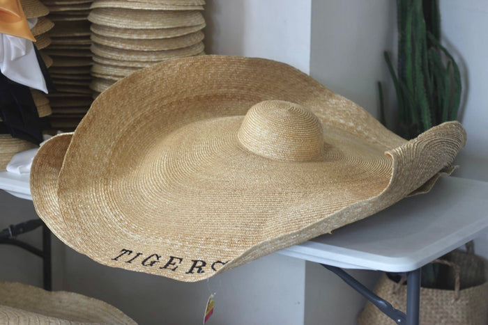 Oversized Wheat  Straw Hat - Travellers Hat Boutique