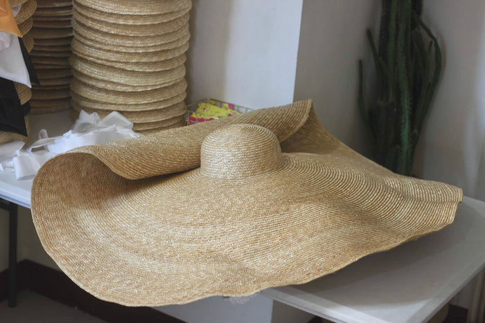 Oversized Wheat  Straw Hat - Travellers Hat Boutique