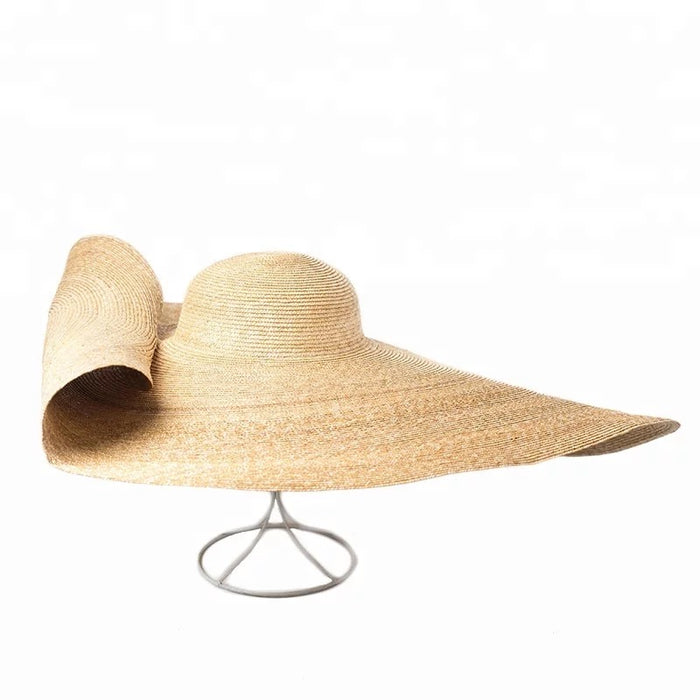 Oversized Wheat  Straw Hat - Travellers Hat Boutique