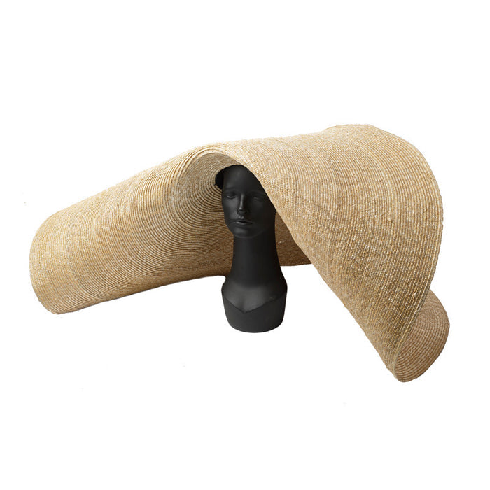 Oversized Wheat  Straw Hat - Travellers Hat Boutique