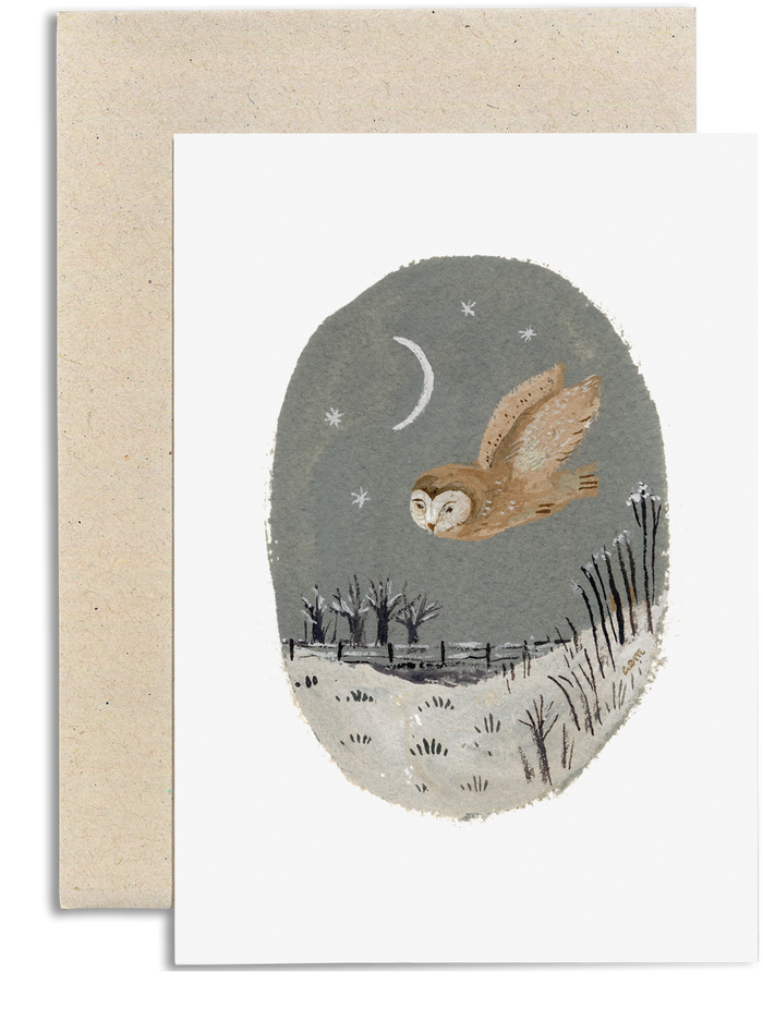 Owl at Twilight card