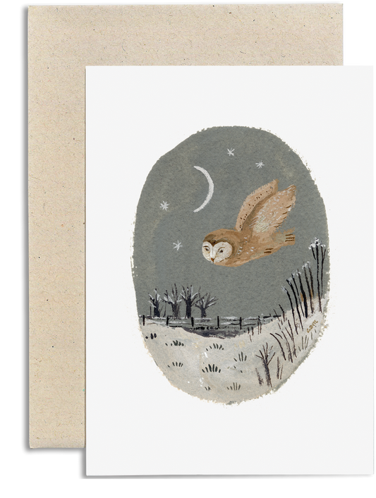 Owl at Twilight card