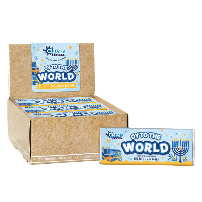 Oy To The World Milk Chocolate Candy Bar - 24 Count