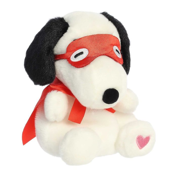 Palm Pals 5 Inch Peanuts Snoopy Kissing Bandit Valentine Plush Toy - Owl & Goose Gifts