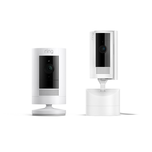 White:Pan-Tilt Indoor Camera + Outdoor Camera Battery