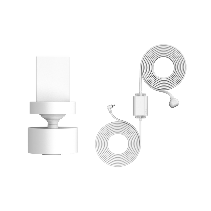 White:Pan-Tilt Mount with Indoor/Outdoor Power Adapter (Stick Up Cam Plug-In (3rd Gen) - UK adapter)