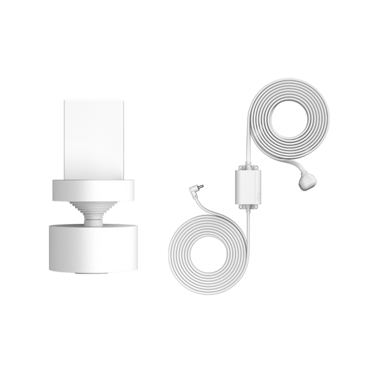 White:Pan-Tilt Mount with Indoor/Outdoor Power Adapter (Stick Up Cam Plug-In (3rd Gen) - UK adapter)