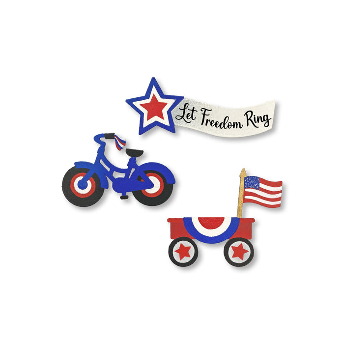 Patriotic Parade Magnets S/3