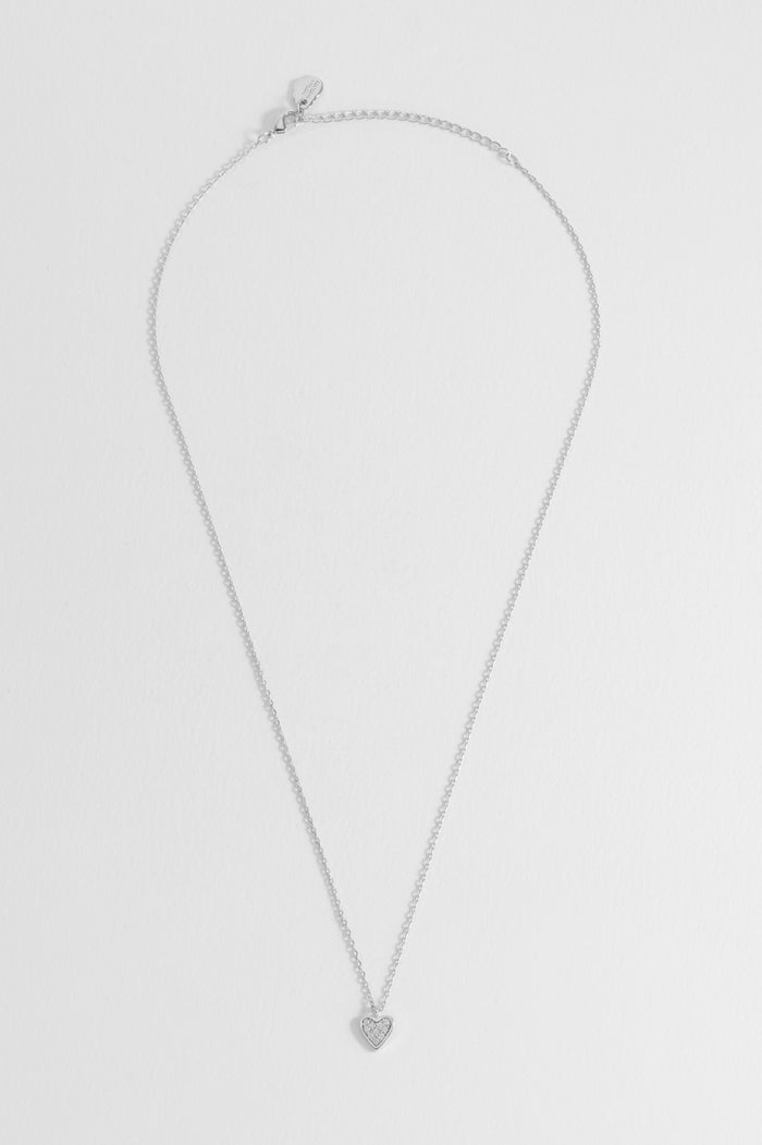Pave Mini Heart Necklace